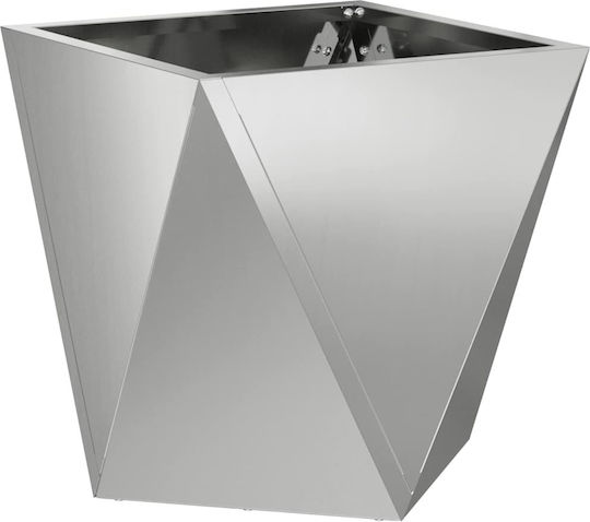 vidaXL Pot Metallic Silver 30x30x30cm.