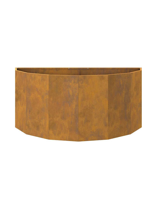 vidaXL Topf Metallisch Rusty 120x120x50cm.