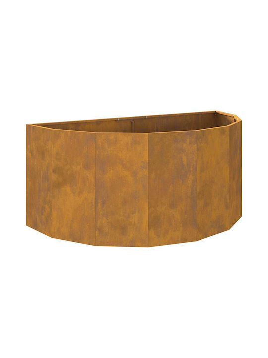 vidaXL Topf Metallisch Rusty 120x120x50cm.