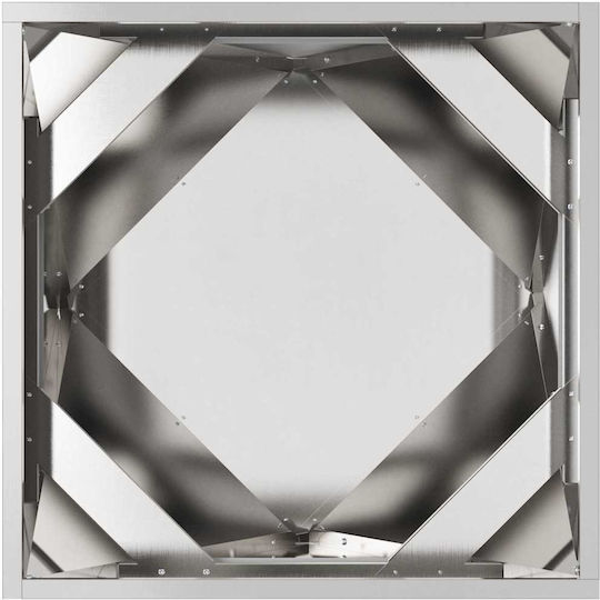 vidaXL Pot Metallic Silver 50x50x50cm.