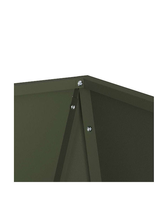 vidaXL Topf Metallisch Green 30x30x75cm.