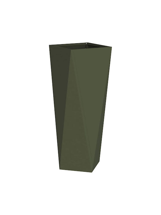 vidaXL Topf Metallisch Green 30x30x75cm.