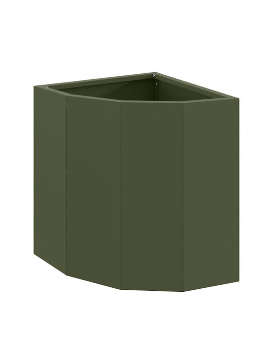 vidaXL Topf Metallisch Olive, Green 30x30x35cm.