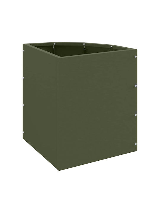 vidaXL Topf Metallisch Olive, Green 30x30x35cm.