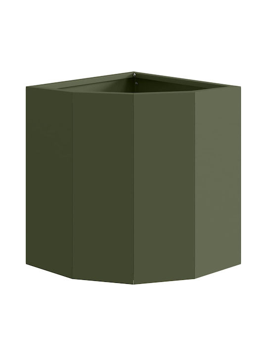 vidaXL Topf Metallisch Olive, Green 30x30x35cm.