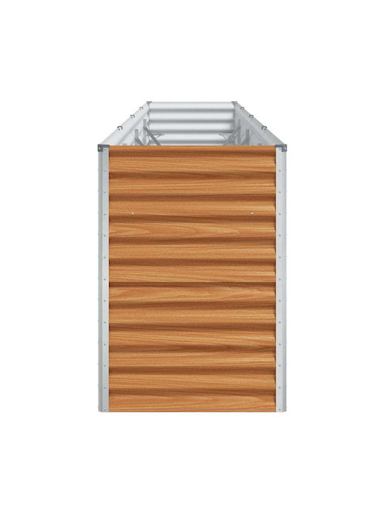 vidaXL Planter Box Metal De bronz 390x50x68cm.