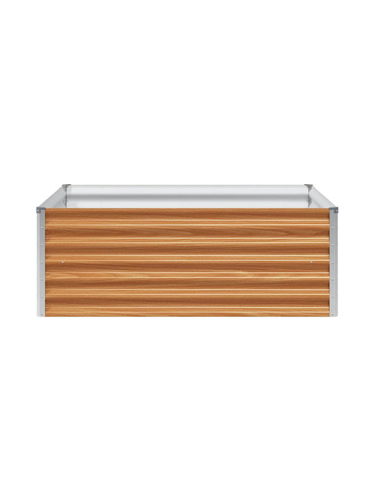 vidaXL Ζαρντινιέρα Μεταλλική Μπρούτζινη 98x100x36εκ.