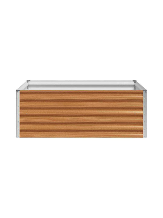 vidaXL Ζαρντινιέρα Μεταλλική Μπρούτζινη 98x100x36εκ.