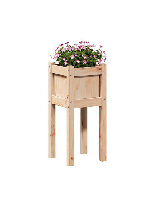 vidaXL Holzblumentopf Braune 31x31x70cm