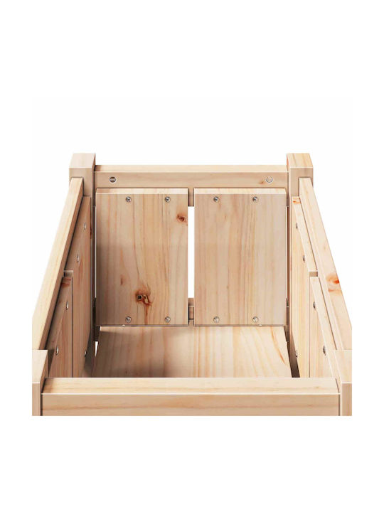 vidaXL Саксия Дърво 40x40x70см.