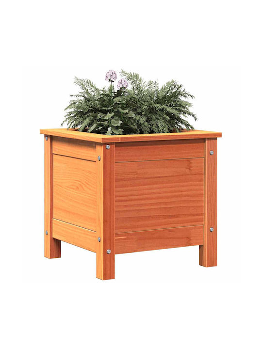 vidaXL Саксия Дърво Кафяв 40x40x39см.