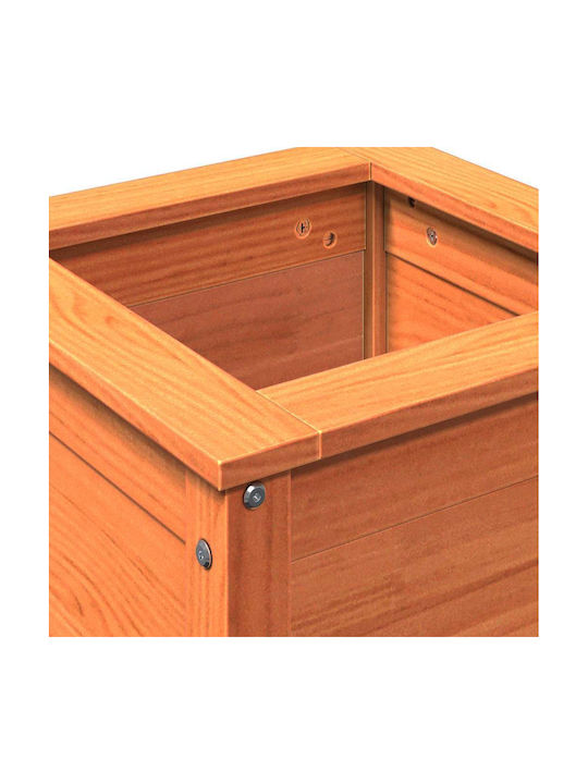 vidaXL Саксия Дърво Кафяв 40x40x39см.