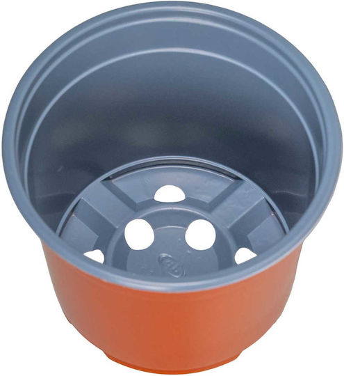 vidaXL Ceramic Flower Pot Orange 15x15x12.5cm