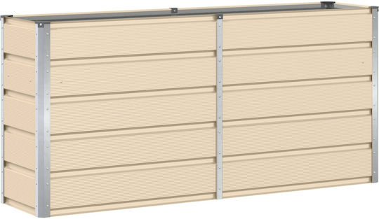 vidaXL Topf Metallisch Ivory 160x40x75cm.