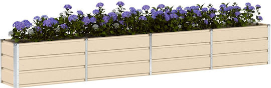 vidaXL Pot Metallic Ivory 320x40x45cm.
