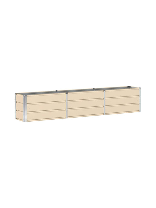 vidaXL Γλάστρα Μεταλλική Ελεφαντόδοντο 240x40x45εκ.
