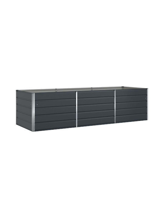 vidaXL Γλάστρα Μεταλλική Ανθρακί 195x100x45εκ.