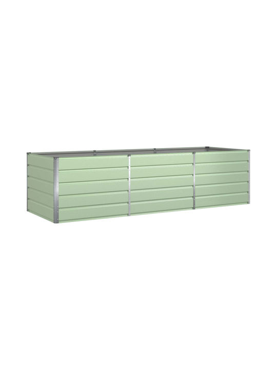 vidaXL Ghiveci Metal Pastel Green 195x100x45cm.