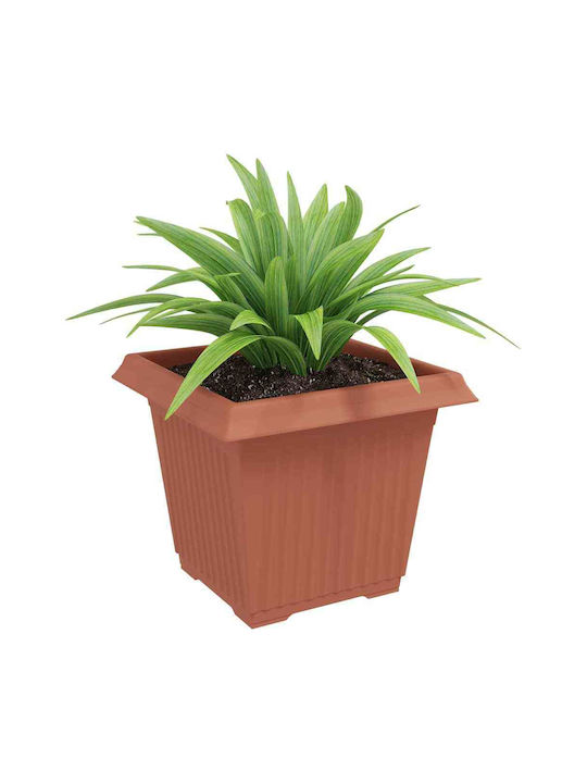 vidaXL Set 24 Kunststoff-Blumentöpfe Terrakotta Rote 33x26cm