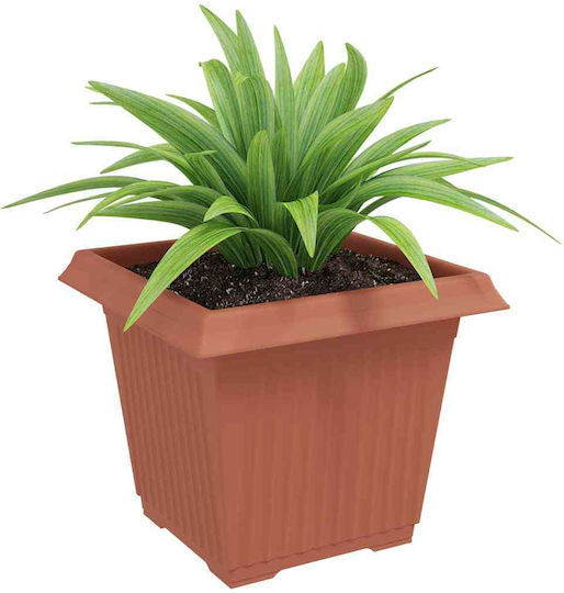 vidaXL Set 24 Kunststoff-Blumentöpfe Terrakotta Rote 33x26cm