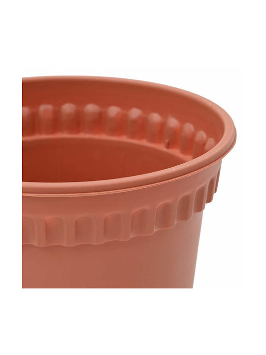 vidaXL Set 24 Ghivece de Flori Din Plastic Cărămiziu 19x16cm