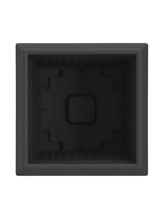 vidaXL Set 6 Töpfe Kunststoff Black