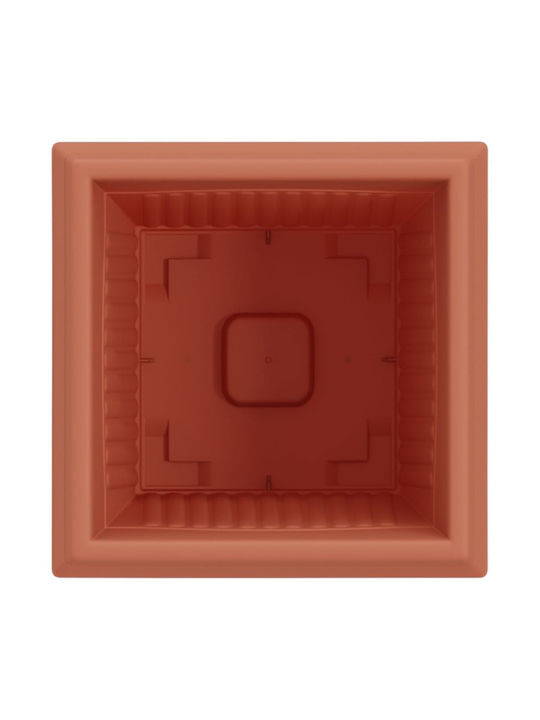 vidaXL Set 24 Ghivece de Flori Din Plastic Cărămiziu 20x16cm