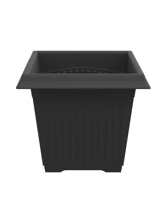 vidaXL Set 6 Ghivece Plastice Negru