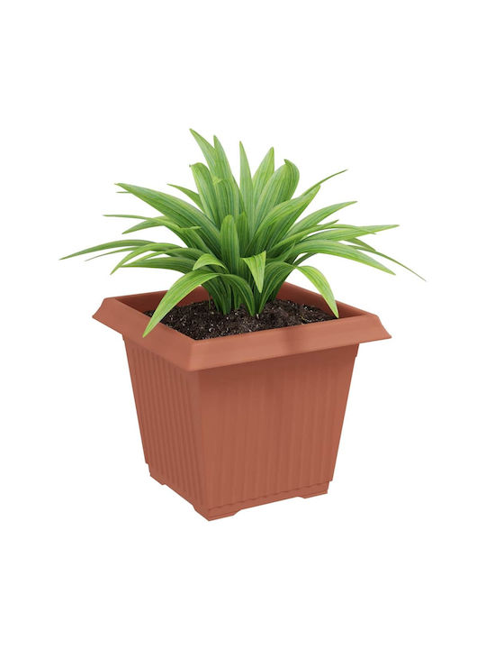 vidaXL Set 6 Pots Plastic Light Terracotta
