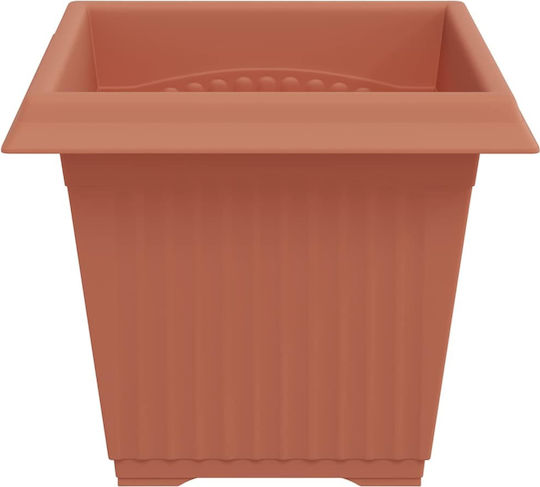 vidaXL Satz 6 Kunststoff Blumentöpfe Terrakotta 20x16cm