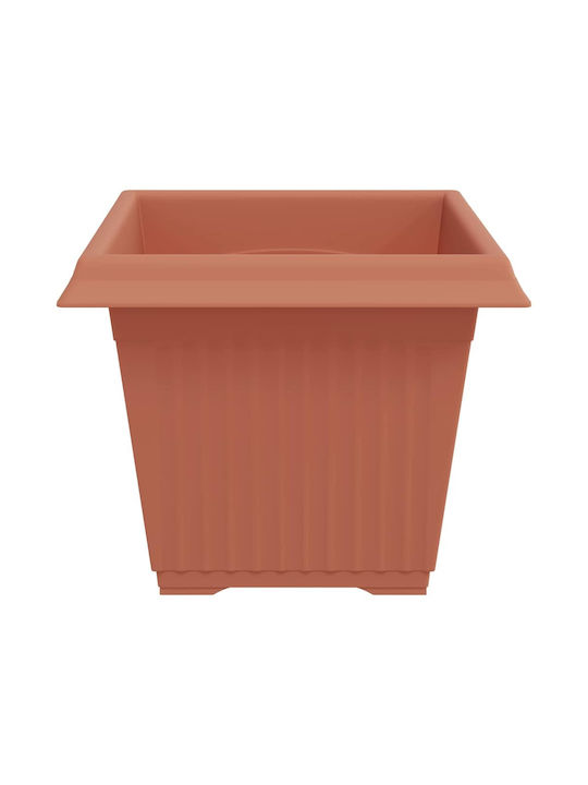 vidaXL Set 6 Pots Plastic Light Terracotta