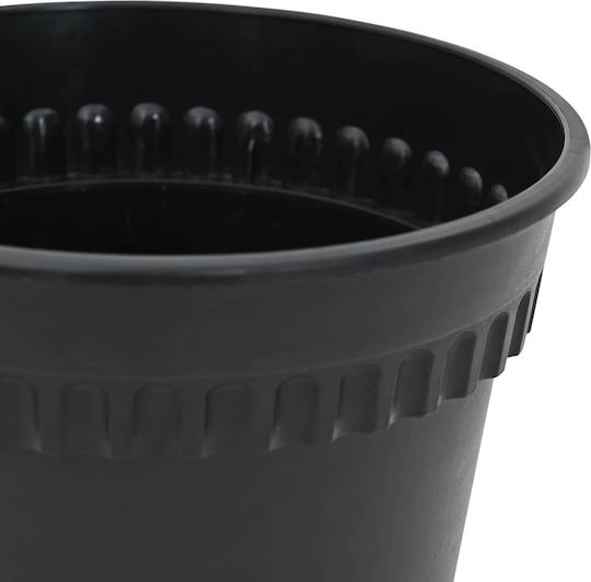 vidaXL Σετ 6 Γλάστρες Πλαστικές Μαύρο 17x14εκ.