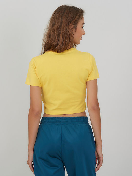 Lucia Women's Crop T-shirt Yellow 1156540033-Yellow