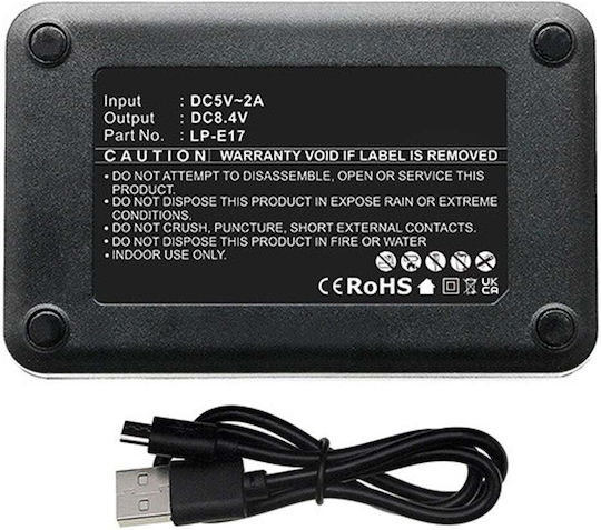 WS Xtreme Power Двойно Зарядно Устройство За Батерии Съвместимо С Canon