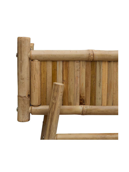 vidaXL Кутия за саксии от бамбук зелена 100x38x114 см