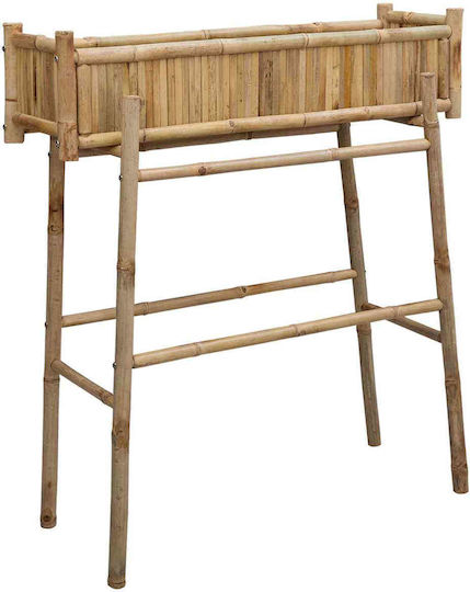 vidaXL Green Bamboo Planter Box 100x38x114cm