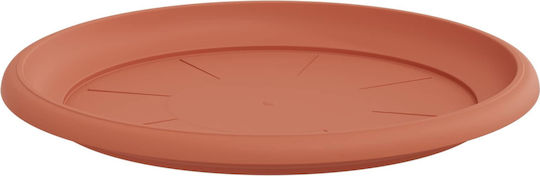 vidaXL Set of 6 Plastic Flower Pots Terracotta 39x32cm