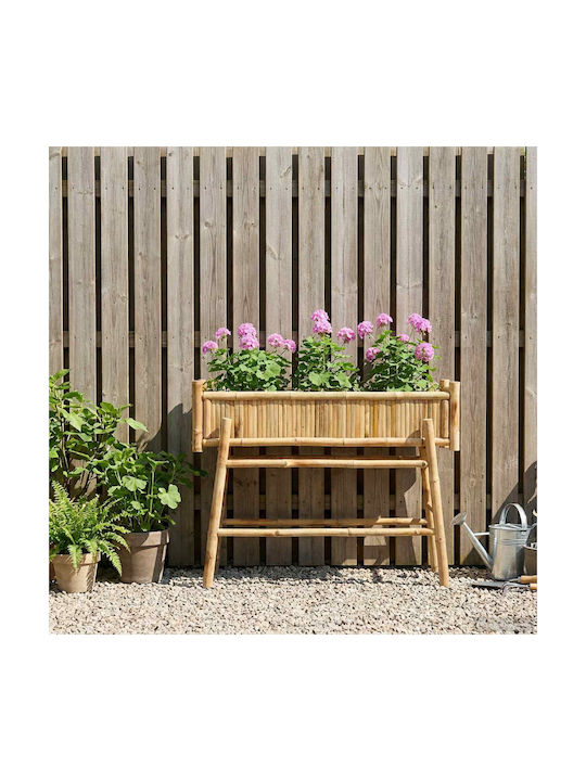 vidaXL Planter Box Bambus Verde 100x38x74 cm