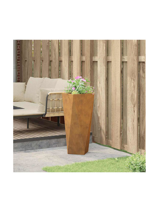 vidaXL Ghiveci Metal Rusty 30x30x75cm.