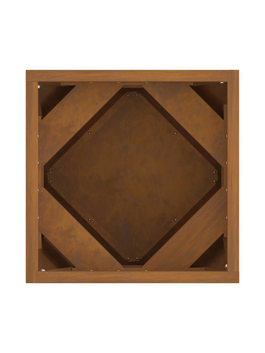 vidaXL Ghiveci Metal Sk Rusty 30x30x30cm.
