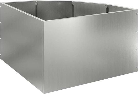 vidaXL Pot Metallic Silver 60x60x35cm.