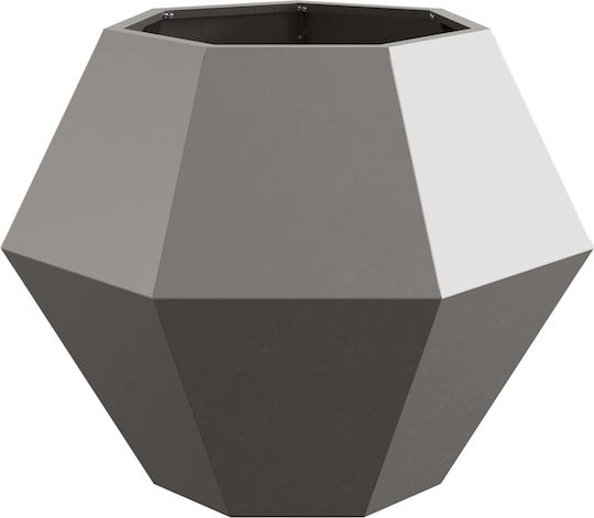 vidaXL Γλάστρα Μεταλλική Σκ Rusty 75x75x60εκ.