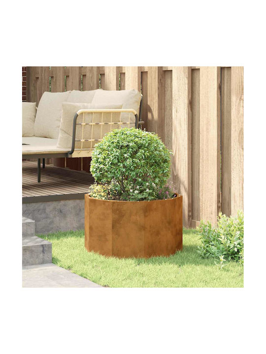 vidaXL Ghiveci Metal Sk Rusty 60x60x35cm.