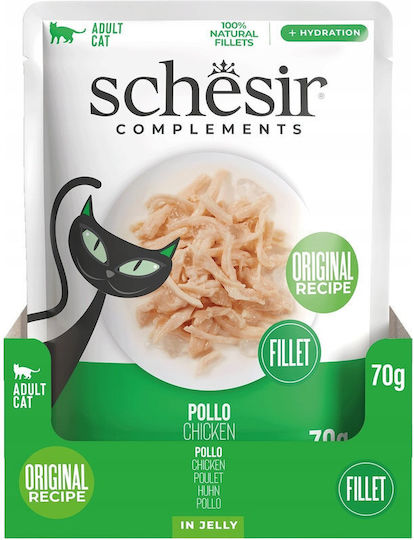 Schesir Wet Cat Food in Pouch with Chicken 70gr
