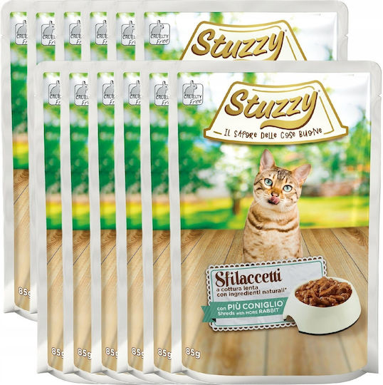 Stuzzy Stuzzy Nasses Katzenfutter in Beutel mit Kaninchen 85g