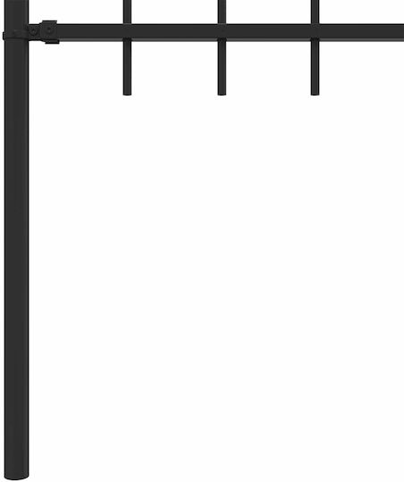 vidaXL Metal Fences with Spears in Black Colour 1.3x2m