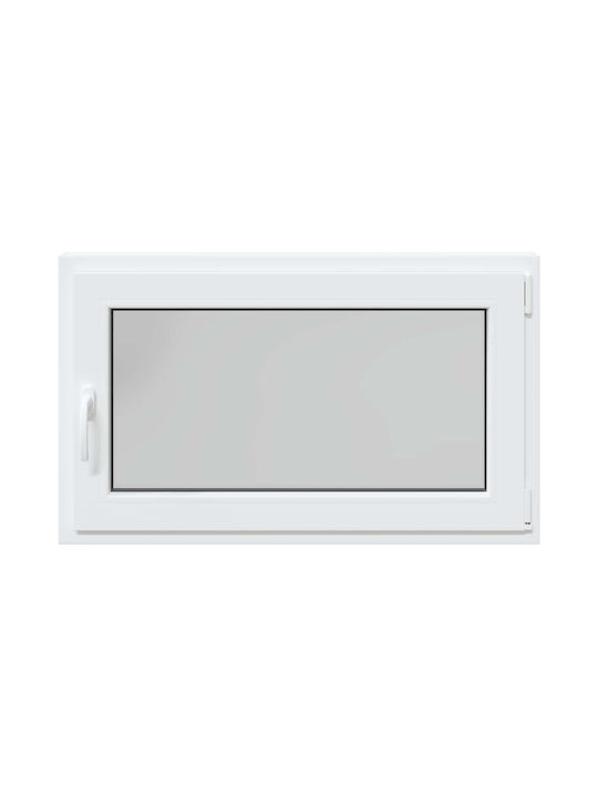 vidaXL Aufklappbares PVC Fenster P100xH50cm