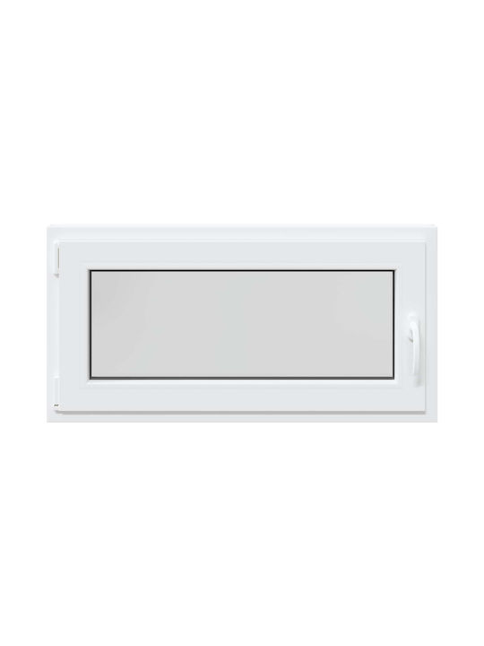 vidaXL Aufklappbares PVC-Fenster P100xH50cm