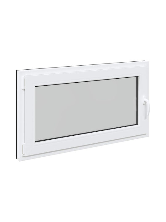 vidaXL Ανοιγόμενο Παράθυρο PVC Π120xΥ60cm