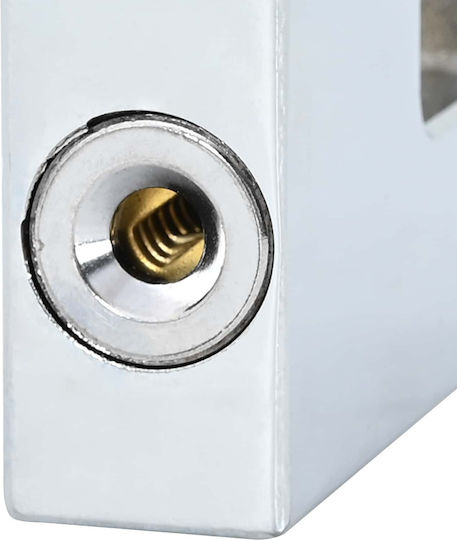 vidaXL Padlock Brass with Key 45mm Silver 2pcs